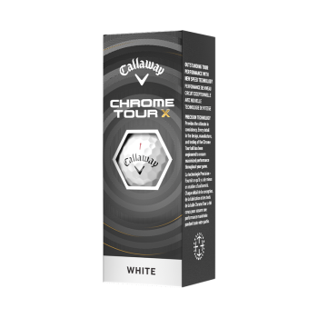 12 Balles de golf Chrome Tour X White