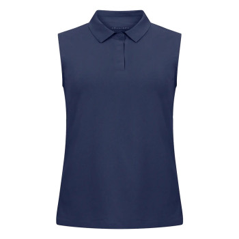 Polo sans manches Fluid Tech Navy Femme