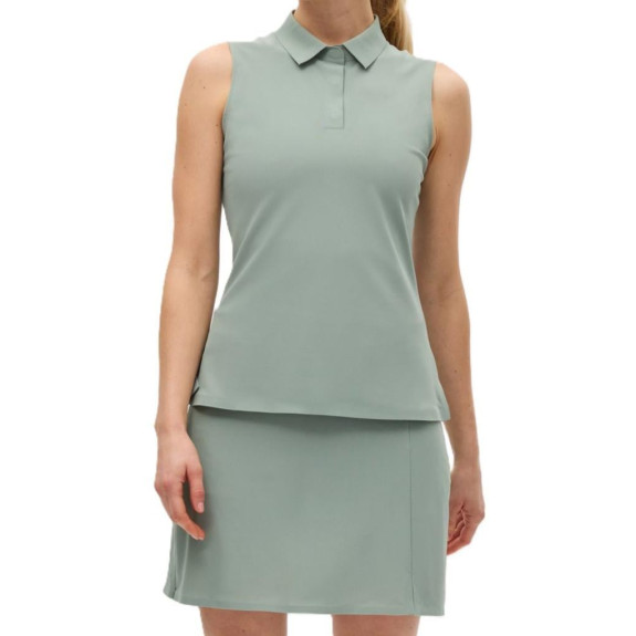 Polo sans manches Fluid Tech Lily Pad Femme