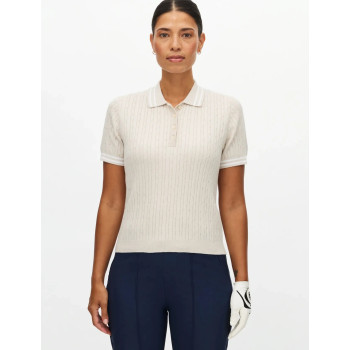 Polo Classic cable Oatmeal Femme 2