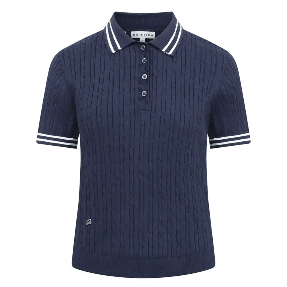 Polo Classic Cable Navy Femme