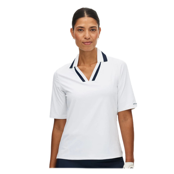 Polo Essential White Navy Femme