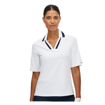 Polo Essential White Navy Femme