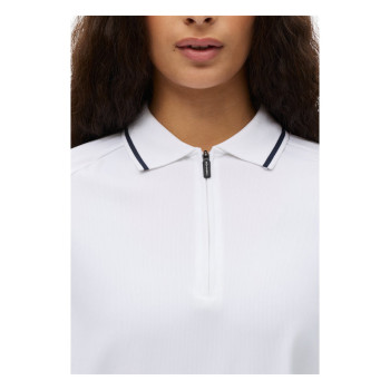 Polo Rib White Femme 2