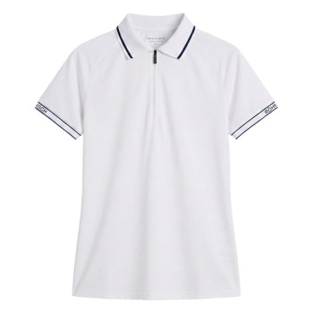 Polo Rib White Femme