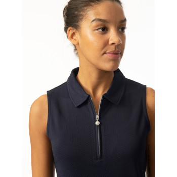 Polo sans manches Peoria Dark Blue Femme