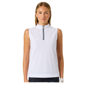 Polo sans manches Kim White Femme