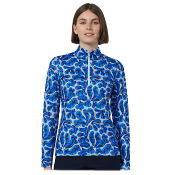 Pull 1/4 Zip Sheermotion Artsy Leaf Femme