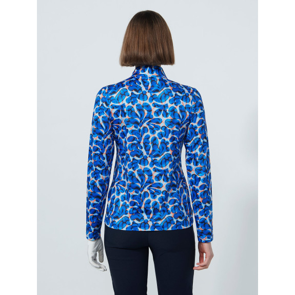 Pull 1/4 Zip Sheermotion Artsy Leaf Femme