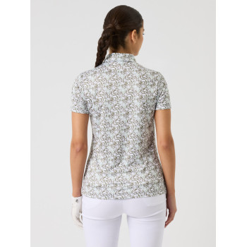 Polo Dull Printed Abstract Swirl Femme 2