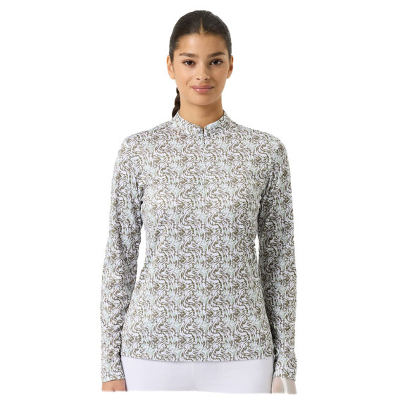 Polo manches longues Dull Printed Abstract...