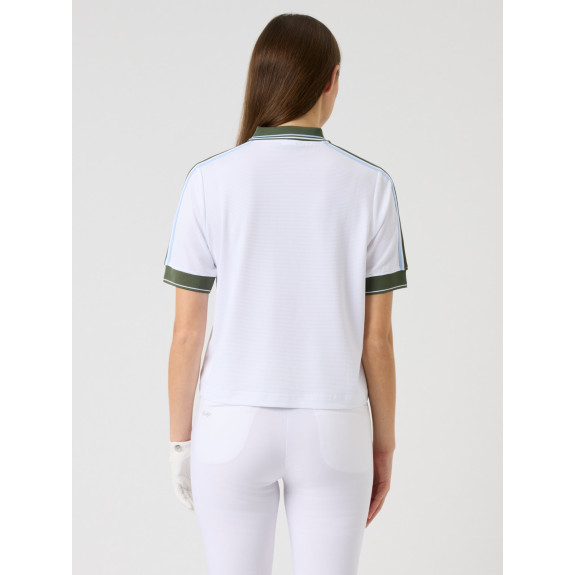 Polo Cropped White Femme