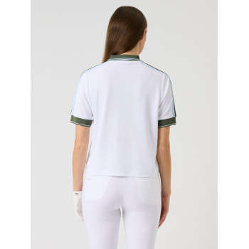 Polo Cropped White Femme