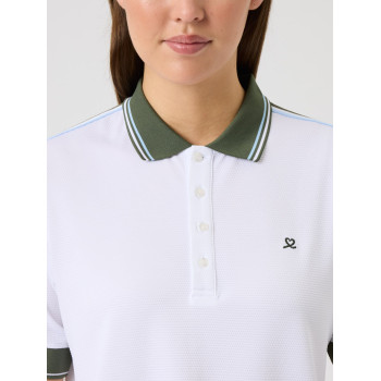 Polo Cropped White Femme