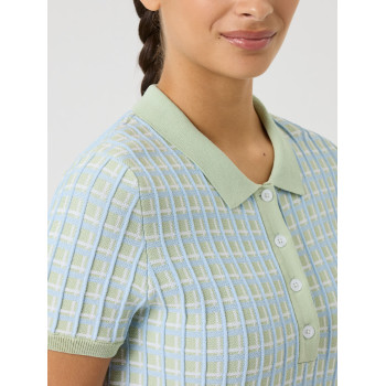 Polo Knit Muted Pistachio Femme