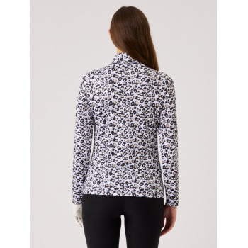 Pull 1/4 Zip Sheermotion Leo Contrast Femme 2