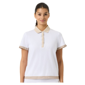 Polo Pleat White Femme