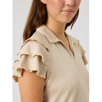 Polo Frill Oyster Femme