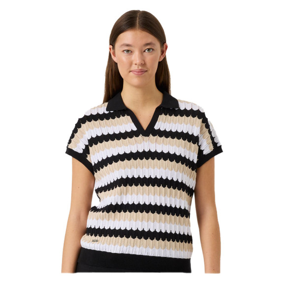 Polo Zigzag Black Femme