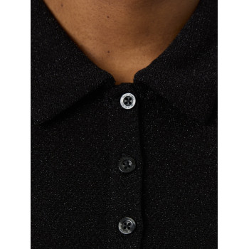 Polo sans manches Fancy Black Femme