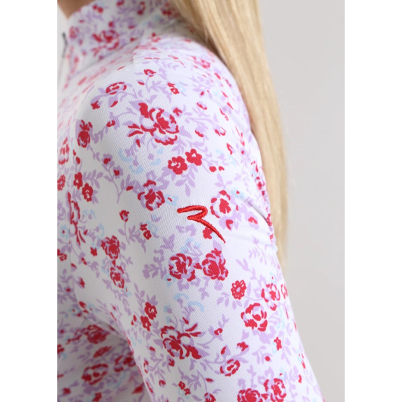 Pull Demi Zip Trisha Lilac Bloom Femme