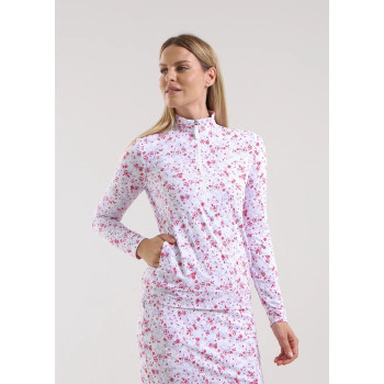 Pull Demi Zip Trisha Lilac Bloom Femme