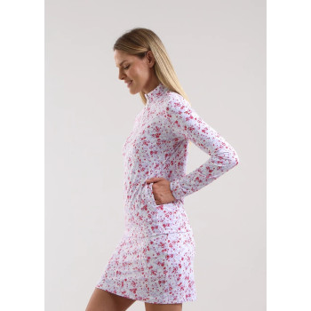 Pull Demi Zip Trisha Lilac Bloom Femme