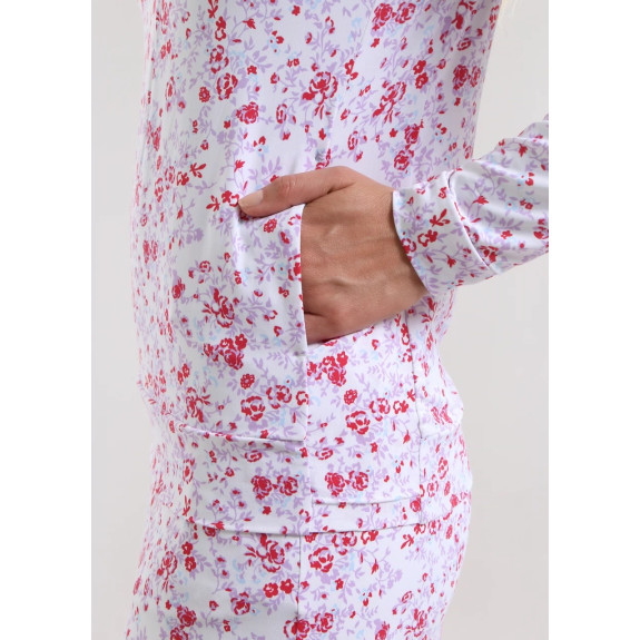 Pull Demi Zip Trisha Lilac Bloom Femme