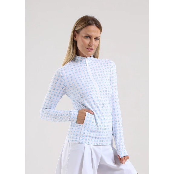 Pull Demi Zip Trisha Azure Femme