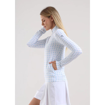 Pull Demi Zip Trisha Azure Femme