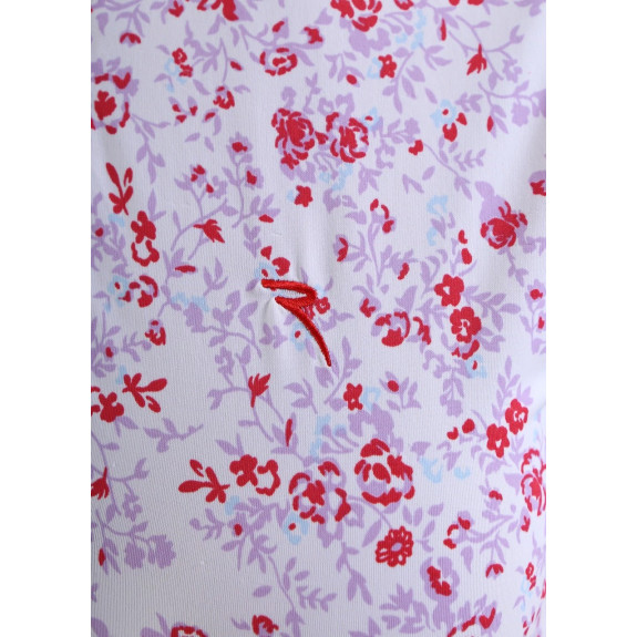 Polo 1/4 Zip Antigua Lilac Bloom Femme