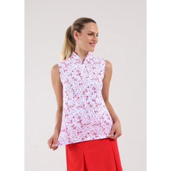 Polo 1/4 Zip Antigua Lilac Bloom Femme