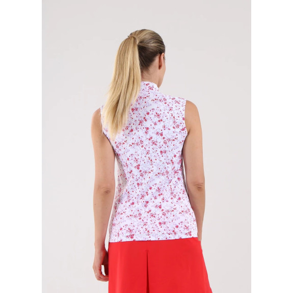 Polo 1/4 Zip Antigua Lilac Bloom Femme