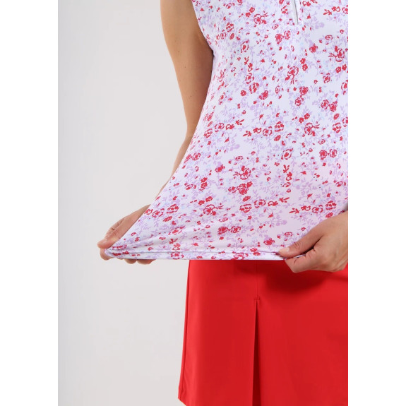 Polo 1/4 Zip Antigua Lilac Bloom Femme