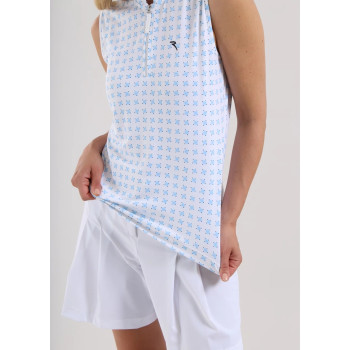 Polo 1/4 Zip Antigua Azure Femme 2