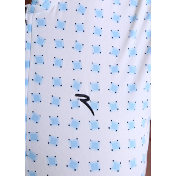 Polo 1/4 Zip Antigua Azure Femme