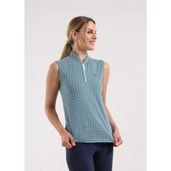 Polo 1/4 Zip Antigua Emerald Gems Femme 2