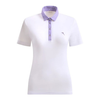 Polo Abir Lilac Microprint Femme
