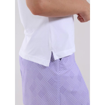 Polo Abir Lilac Microprint Femme