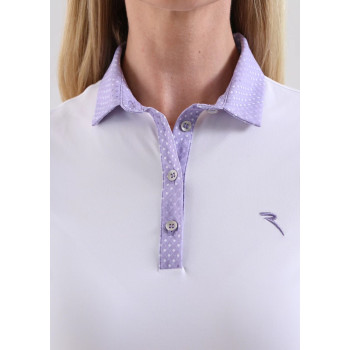 Polo Abir Lilac Microprint Femme