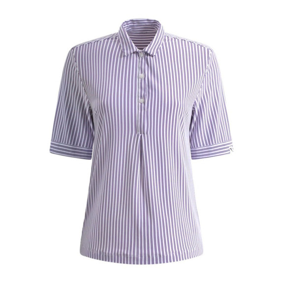Polo Alissa White-Lilac Lines Femme
