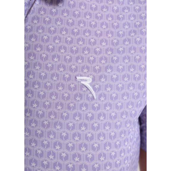 Polo Aunt Lilac Palms Femme