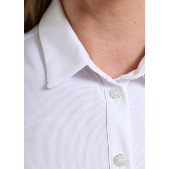 Polo sans manches Advice White Femme