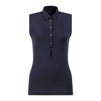 Polo sans manches Advice Navy Femme