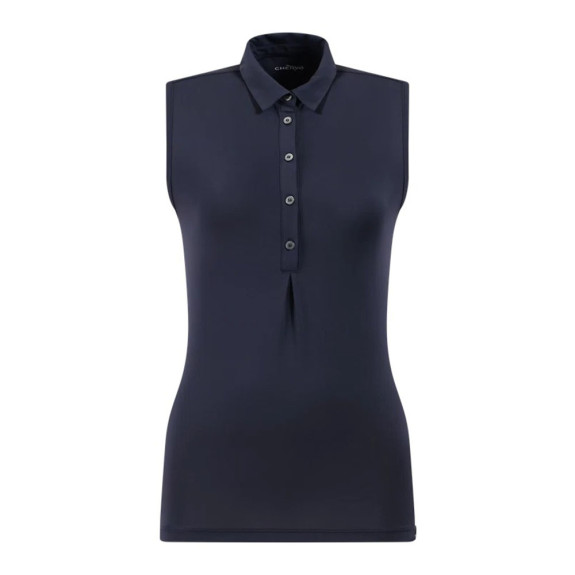 Polo sans manches Advice Navy Femme