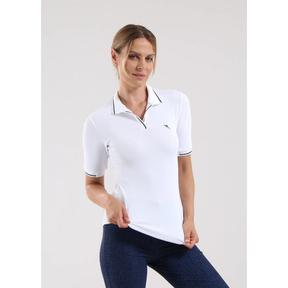 Polo Aiza White Femme