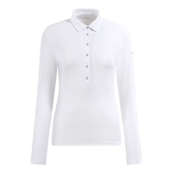 Polo manches longues Amur White Femme