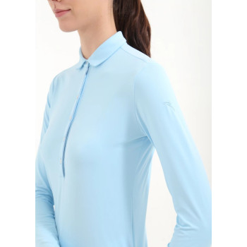 Polo manches longues Amur Azure Femme 2