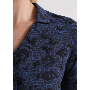 Polo manches 3/4 Ashanti Savage Blue Femme