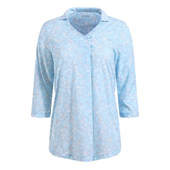 Polo manches 3/4 Ashanti Azure Femme